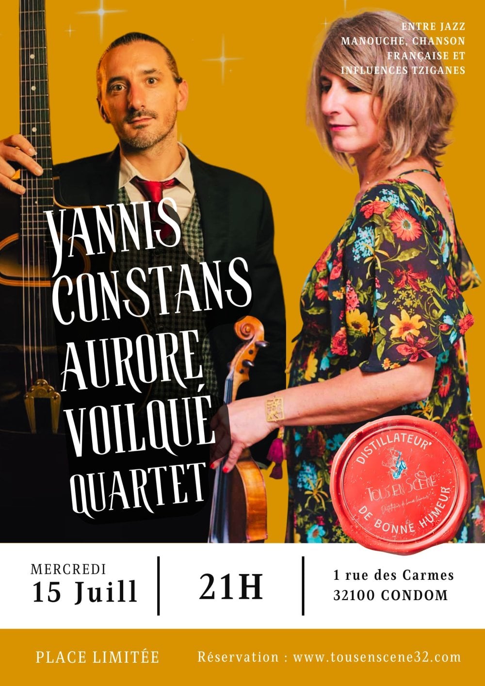 YANNIS CONSTANS & AURORE VOILQUÉ QUARTET