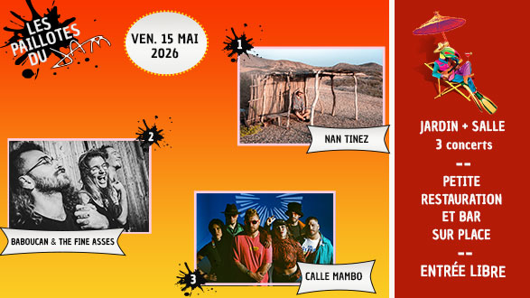 Paillotes du Jam #2 — Nan Tinez + Baboucan & The Fine Asses + Calle Mambo