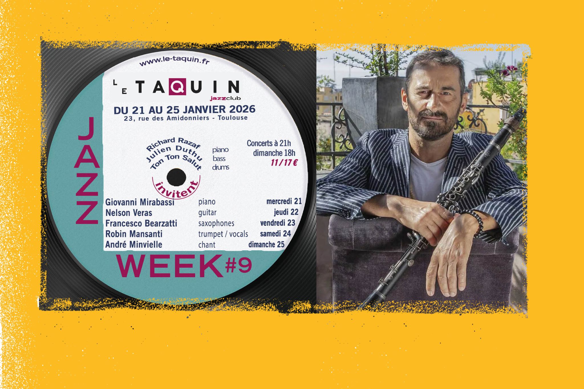 JAZZ WEEK #9 – invite Francesco Bearzatti