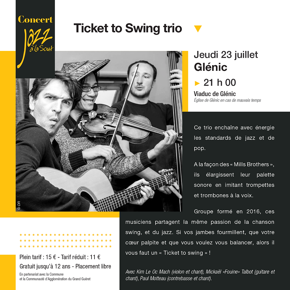 Ticket to Swing trio