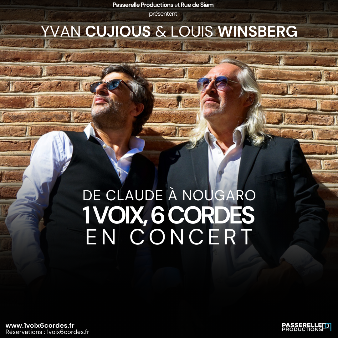 1 VOIX 6 CORDES – de Claude à Nougaro