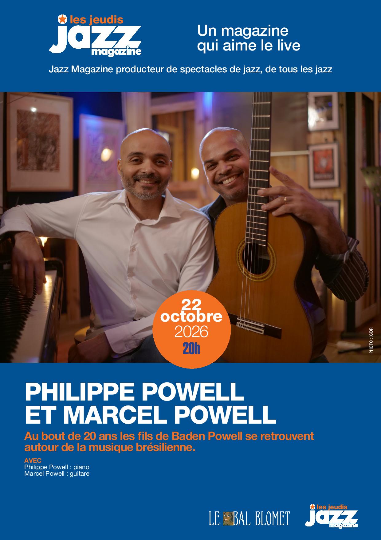 Philippe et Marcel Powell – Les Concerts Jazz Magazine