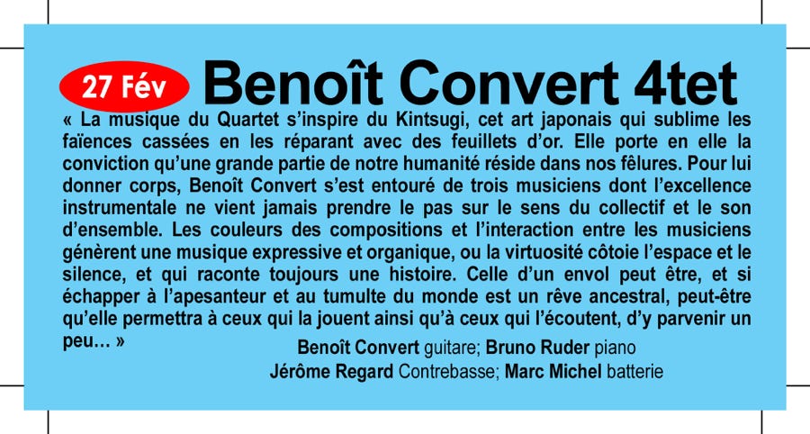 Benoît Convert 4tet