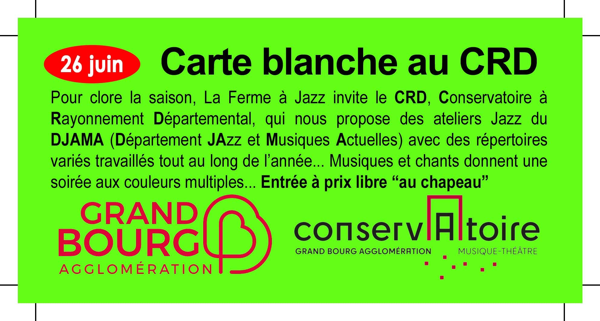 Carte blanche au CRD